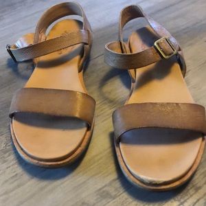 Kork Ease Light Brown Leather Sandals